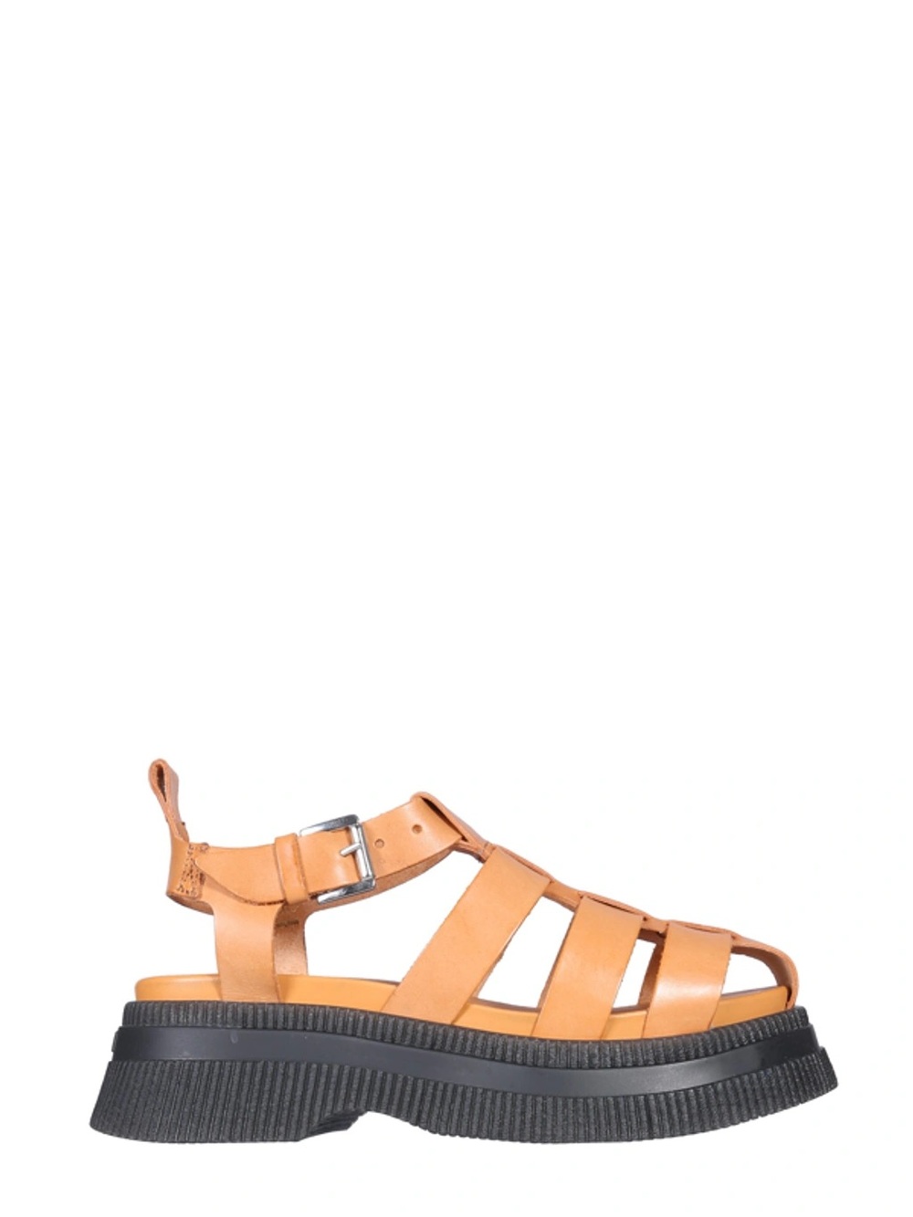 Ganni Creeper Grid Platform Fisherman Sandal